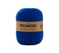 RYNJ JIASIYAHE Merino Wool Yarn, 4-ply Luxury Warm Soft Lightweight Crochet Yarn, for Hand Knitting and Crochet, Home Necessity for DIY Crafts (Blue,1 Pack)