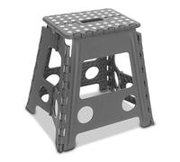 Rynli 16 Inches Folding Step Stool Enough to Hold 150KG Lightweight Foldable Stepping Stool for Adults and Kids, Compact and Lightweight Non-Slip Folding Stools for Kitchen Bathroom Bedroom (Grey)