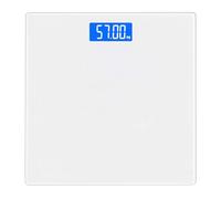 Rynli Digital Bathroom Scales for Body Weight - White | High Precision Sensors Weighing Scale with Led Display 180 Kg Capacity | Ideal for Body & Luggage Weight Management (Battery Included)