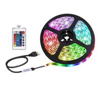 rynli LED Strip Lights Without Bluetooth, 4M RGB LED Strip Light with Remote, USB Powered, Color Changing, Specialty & Decorative Lighting Ideal Lights for Bedroom, Kitchen, Gaming, TV Backlight