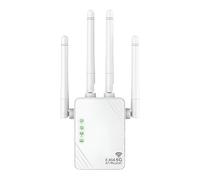 Rynli WiFi Extender Booster with Ethernet Port, Dual Band 1200Mbps Long Range 2.4 GHz Wireless Internet Booster, Most Powerful WiFi Repeater for Gaming & Outdoor Use, Covers 4000 Sq. Ft.