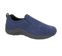 Ryno Suede Twin Gusset Casual Shoes PDQ Navy 7
