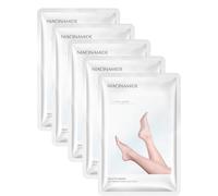 RynoPulse 5 Pack Foot Peel Mask, Deep Hydration Foot Mask Socks, Feet Peeling Socks, Repair Cracked Heel, Callus Remover, Daily Foot Care for Women & Men