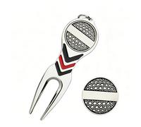 RynoPulse Divot Repair Tool, Portable Golf Pitch Mark Repairer With Magnetic Golfs Ball Marker For Men Golfers Collectors Outdoor Club Green Sports Game Practice Training Maintenance