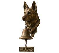 RynoPulse Dog Welcome Doorbell, Retro Wall-Mounted Decorative Welcome Bell for Farmhouse, Porch, Front Door, Garden and Courtyard Entrance. Gift for Dog Lovers (Labrador Retriever)