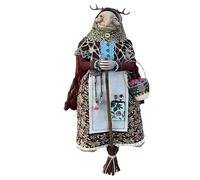 RynoPulse Handmade Kitchen Witch Doll, Portable Witch Statue Enchanting Good Luck Cooking Doll, Creative Small Hanging Ornament, Unique Festive Handmade Decor (B)
