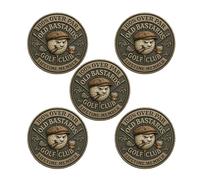 RynoPulse Over Par Old Bastards Golf Coin, Funny Golf Challenge Coin for Golfers, Lifetime Golfs Club Member Coins, Double-Sided Humorous Golfs Accessories for Golfers (5)