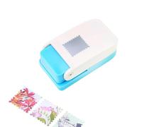 RynoPulse Square Paper Punch, Portable Square Stamp Puncher, Multifunctional Manual Ergonomic Postage Stamp Punch Shape Cutter for Crafting Scrapbooking DIY Card Making
