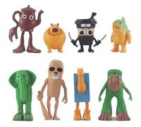 RynoPulse Toung Toung Toung Sahur Figure, 8-Piece Funny Collectible Model, 3d Printed Animals Model, Home Decor and Collectible-9PCS