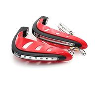 Rynplex 1 Pair Universal Motorcycle Handguards Motocross Hand Guards Handlebar Protector With Light Turn Signals Dirtbike MX Motorcycle Hand Guards(Red)