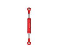 Rynplex 1 Pcs Adjustable Steering Link Rod Panhard Bar Servo Linkage 75-100mm 1/10 RC Crawler, for Axial, for SCX10 RR10 RBX10 TRX4 HSP 94111 Rc Car Suspension Arm Link(Red 90-95mm)
