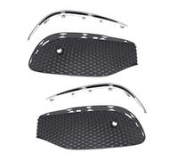 Rynplex 1Pair Car Front Bumper Fog Light Grille Fog Lamp Grill Cover With Chrome Strip, for E Class W213 2016-2020 Fog Light Cover