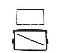 Rynplex 2 Din Radio Fascia, for Renault, Duster 2010+ Logan Sandero, for Dacia, Dokker DVD CD Dash Trim Installation Mount Kit Radio Panel Frame