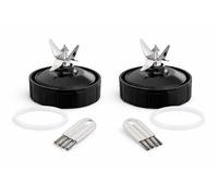 Rynplex 2 Pack 7 Fins Extractor Blade for Ninja Nutri Ninja Auto iQ, Compatible with BL480 BL642 BL682, Ninja Blender Replacement Parts for Smoothies, with Cleaning Brushes & Spare Seals