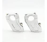 Rynplex 28mm Handle Bar Clamp Raised Extend Handlebar Mount Riser, for, for BMW, R Nine T R9T 2014 2015 2016 2017 2018 Motorcycle Handlebar Riser Clamp(Silver)