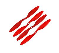 Rynplex 2pairs/4pcs ABS 1045 1045r Propeller F550 F450 The Electric Motor Fpv Drone RC Quadcopter 10x4.5" Drone Propellers(Red)