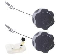 Rynplex 2pc Multi-Fuel Petrol Tank Cap, for Fuxtec, for Güde, for Rotfuchs, for Zipper, for Strimmer Trimmer Brush Cutter Garden Tool Parts Fuel Tank Cap For Lawn Mower