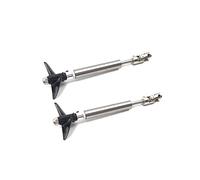 Rynplex 2pcs 4mm Drive Shaft Assembly Stainless Steel Transmission Axis Kit With 2-Blades Propeller 3.17-4 Universal Joint, For RC Boat Boat Drive Shaft
