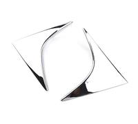 Rynplex 2PCS ABS Car Chrome Rear Window Spoiler Side Wing Triangle Cover Trim, for Cx-5 Cx5 2013-2016 Molding Garnish Decoration Rear Window Spoiler
