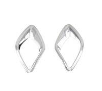 Rynplex 2pcs, for Mazda, for CX-5 CX5 2012 2013 2014 2015 2016, Car Body Frame Stick ABS Chrome Cover Trim Back Tail Rear Fog Light Lamp Frame Fog Light Cover