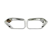 Rynplex 2pcs, for Subaru, for Outback 2015 2016, ABS Chrome Bumper Front Rear Tail Fog Light Lamp Cover Trim Bezel Garnish Car Auto Fog Light Cover