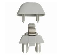 Rynplex 2pcs Gray Sun Visor Support Retainer Clip Hook, for VW, for Passat, for Polo Up!, for Skoda, for Citigo Rapid 2012-2015 Seat MII 6RD857561 6R0857561 Inner Sun Visor Clips