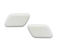 Rynplex 2Pcs Headlight Washer Nozzle Cover Cap, for Ford, Kuga 2013 2014 2015 2016 2017 For Escape 2017 2018 2019 Front Bumper Sprayer Jet Lid Waterproof Car Washer Nozzle Shield(BLACK Pearl White LH