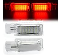 Rynplex 2Pcs LED Footwell Light Luggage Compartment Glove Box Lamps, for Seat, Ibiza Leon Toledo Altea Alhambra Cordoba Mii Exeo Vehicle Footwell Lighting(Passion Red 1)
