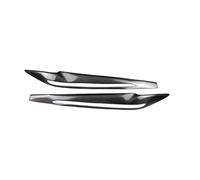 Rynplex 2PCS Real Carbon Fiber Headlight Eyelid Eyebrow Cover Stickers, for X5 F15 X6 F16 2014-2018 Styling Accessories Headlight Protective Sticker