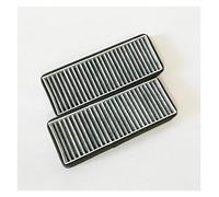 Rynplex 3Pcs Air Filter Car External Filter Assemblies, for Volkswagen, 2011-2019, for POLO, s, for Santana, 2011-2019, for Skoda, Fabia Rapid 2011-2019 Car Cabin Air Filter(2 Pcs Black Filter)