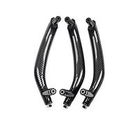 Rynplex 3Pcs LHD Carbon Fiber ABS Auto Inner Interior Door Pull Handle Trim Cover, for BMW, for X5 X6 F15 F16 2014 2015 2016 2017 2018 Car Interior Door Handle
