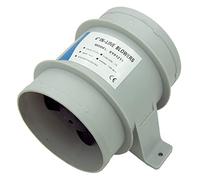 Rynplex 4 Inch 12V Boat In Line Bilge Blower Marine Cabin Air Ventilation Fan 235CFM Boat Engine Area Airflow Fan