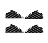 Rynplex 4PCS Carbon Fiber Car Interior Door Pull Handle Frame Cover Decorative Sticker Trim, for Mazda, for 3 6 CX-3 CX-5 CX-8 CX-9 2017 2018 Car Interior Door Handle