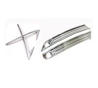 Rynplex 4pcs, for Mazda, for CX-5 CX5 2017 2018, Car Left Right ABS Chrome Front + Rear Fog Light Lamp Cover Trim Foglight accessories Fog Light Cover