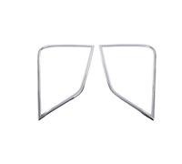 Rynplex 4PCS, for Mitsubishi, for Eclipse Cross 2017 2018 2019, Chrome Front Rear Reflector Fog Light Lamp Cover Trim Fog light Bumper Molding Fog Light Cover(Front)