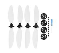 Rynplex 4pcs Propellers Quick Release Props Blade Replacement Foldable Wing Fan Spare Drone Accessories, for DJI, for MINI, 2, for Mavic, for Drone Propellers(White)
