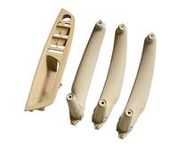 Rynplex 4PCS/Set LHD Left Hand Driver Door Pull Handles Kit Auto Interior Replacement Parts, for BMW, for X5 X6 E70 E71 2007-2013 Car Interior Door Handle(Beige 4Pcs LHD)