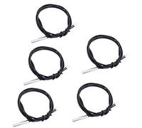 Rynplex 5 Pcs 1M 10K B3950 Thermistor Temperature Sensor,able to Support -25 to 125 Degree Celsius,Sensitive NTC Temperature Sensor Probeprobes has 5 * 25mm Stainless Steel housing NTC-1M-5P 3D Printe