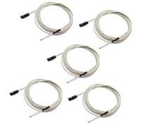 Rynplex 5PCS NTC 3950 100K Thermistors Temp Sensor with 1M Wiring and 2Pin Connector, for RepRap 3D Printer Heatbed Hot End Mendel Prusa J-Head 3D Printer Thermistor