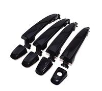 Rynplex Black Outside Outer Door Handles Front Rear Left Right Side, for Sienna 2004 2005 2006 2007 2008 2009 2010 69211-AE010 69211-AE020 Car Exterior Door Handle Cover(Front Rear 4pcs)