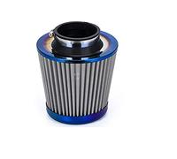 Rynplex Burnt Blue Neck 3" 76mm High Flow Cold Air Intake Air Filter Power Intake Air Inlet System Mushroom Head Air Cleaner Universal AIT27 Car Cabin Air Filter