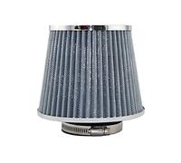 Rynplex Car Air Filter 2.5/2.75/3inch Performance Breather Filters Universal Cold Air Intake High Flow 65mm 70mm 76mm Car Cabin Air Filter(76MM SILVER)