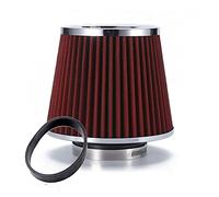 Rynplex Car Air Filter 2.5/2.75/3inch Performance Breather Filters Universal Cold Air Intake High Flow 65mm 70mm 76mm Car Cabin Air Filter(70MM RED)