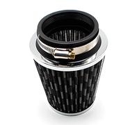 Rynplex Car Air Filter Cone Clean Intake High Flow Round Cone Car Air Intake Filter Induction Kit High Power Sports Mesh Car Cabin Air Filter(76mm Carbon)