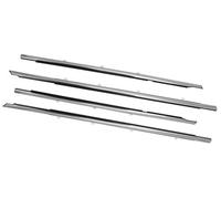 Rynplex Car Door Edge Protector, for Accord, 2008-2012 Window Belt Weatherstrip Seal Trims Chrome Outside Deflector Rain Sealing Car Roof Seal Strip