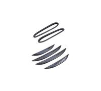 Rynplex Car Front Rear Fog Light Lamp Eyebrow Frame Trim Cover Sticker, for Mercedes-Benz, for GLC Class X254 2023 Car Supplies (Silver) Fog Light Cover(Carbon Fiber)