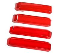 Rynplex Car Inner Door Armrest Handle Decoration Cover Trim Accessories, for Ford, for F-150, for, 2015 2016 2017 2018 2019 2020 Door Handle Sticker(Red)