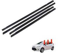 Rynplex Car Interior Rubber Seal 4Pcs Car Door Window Weatherstrip, for Ford, for Fiesta 2008 Molding Seal Belt Kit Exterior Accessories A
