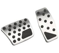 Rynplex Car Pedals, for Jeep, Compass MP 2017-2021 For Renegade BU 2015-2021 AT Accelerator Brake Pedal Footrest Cover Pad Car Pedal Cover Protection Pad