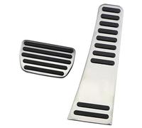 Rynplex Car Pedals, for VOLVO, S90 S 90 2017-2021 Pad Stainless Steel Accelerator Fuel Pedal Brake Foot Rest Cover Car Pedal Cover Protection Pad(BLACK AT Without Rest)